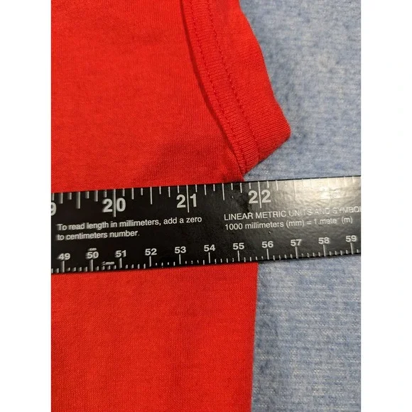 Vintage 80s DG Sportswear Fishing Excuses Muscle Tee Red Graphic Shirt XL USA - Picture 6 of 6